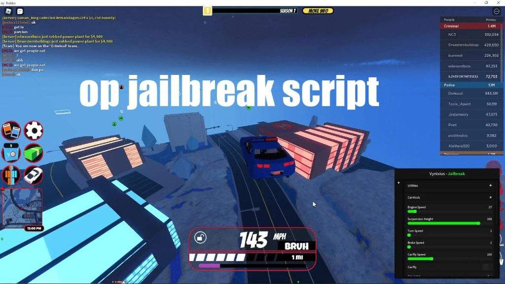 JailBreak Script Scripts4Roblox